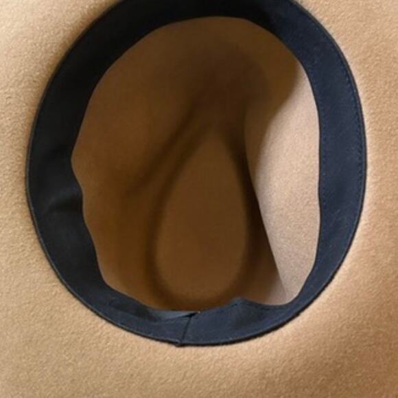 Camel Wool Fedora Hat Wide Brim NWOT main image 6